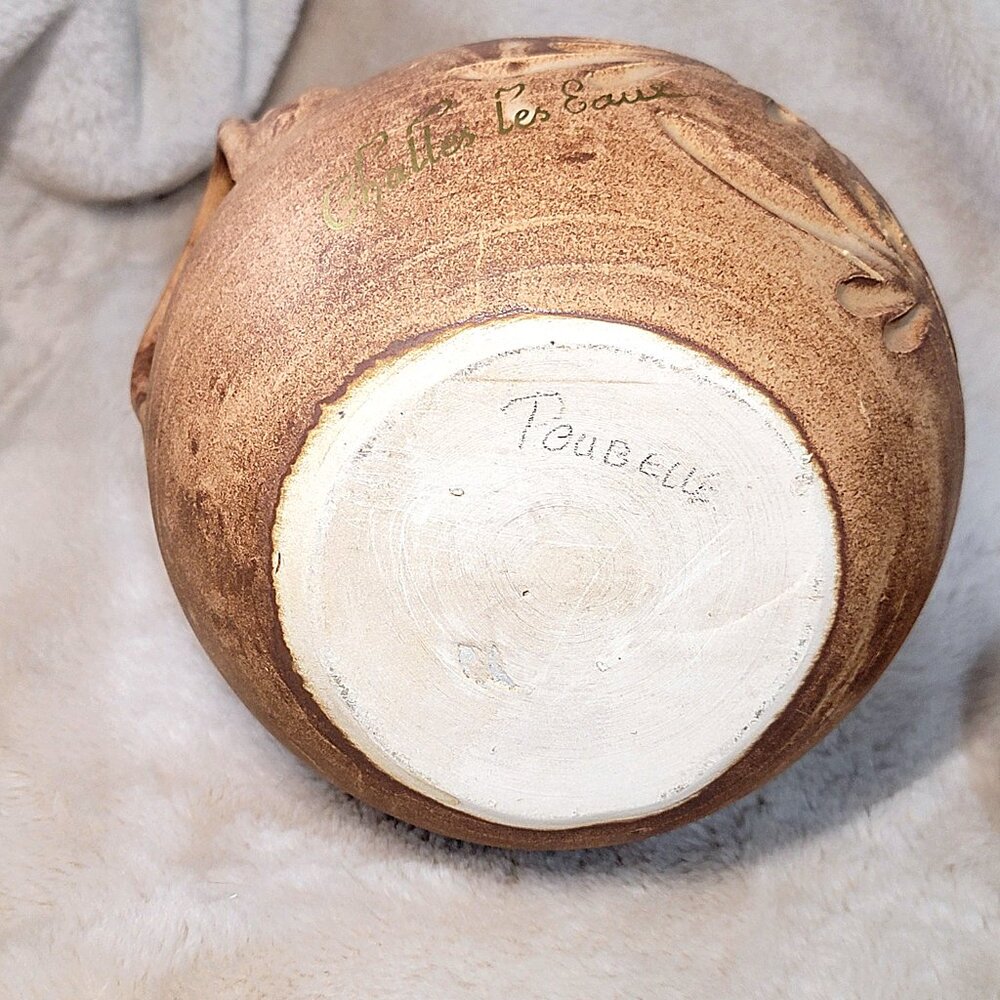 60s Decoration d'Art Ceramiques de Luxe Stoneware Poubelle Challes Les Eaux Pot - Picture 14 of 16